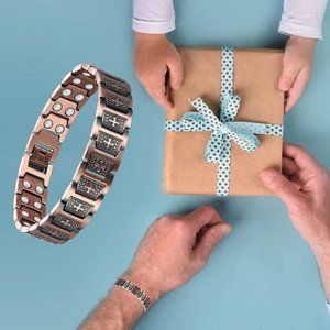 New Mens Magnetic Bracelet For Arthritis Pain Relief, Ultra Strength Mag…